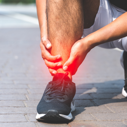 ankle sprain in hindi